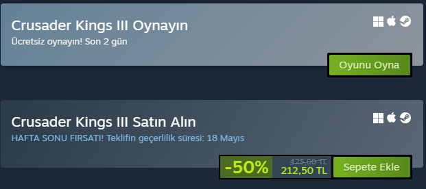 425 TL Değerindeki Strateji Oyunu Kısa Süreliğine Ücretsiz Oldu 425 TL Değerindeki Strateji Oyunu Kısa Süreliğine Ücretsiz Oldu