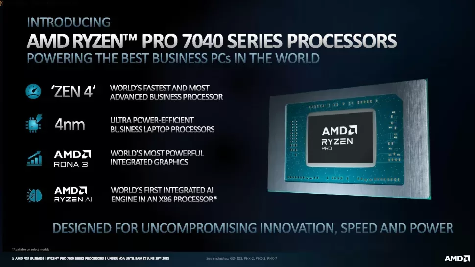 AMD Ryzen PRO 7000 Serisi Çipler Duyuruldu AMD Ryzen PRO 7000 Serisi Çipler Duyuruldu