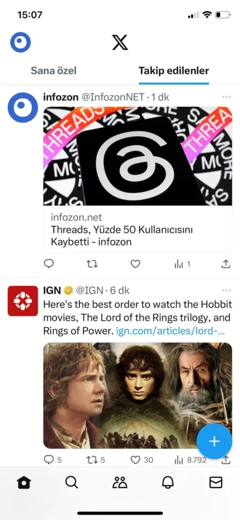 Twitter, iOS ve Android Uygulamaları ''X'' Oldu Twitter, iOS ve Android Uygulamaları ''X'' Oldu