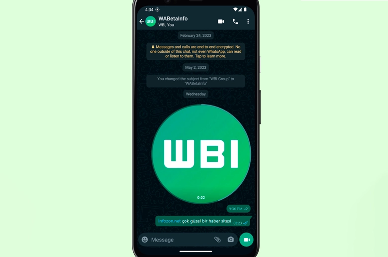 WhatsApp, Android ve iOS İçin Kısa Video Mesaj Özelliğini Getiriyor WhatsApp, Android ve iOS İçin Kısa Video Mesaj Özelliğini Getiriyor