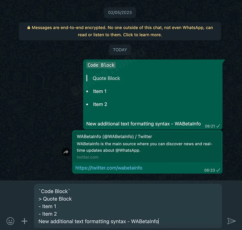 WhatsApp'a Yeni Metin Tipi Seçenekleri Geliyor WhatsApp'a Yeni Metin Tipi Seçenekleri Geliyor