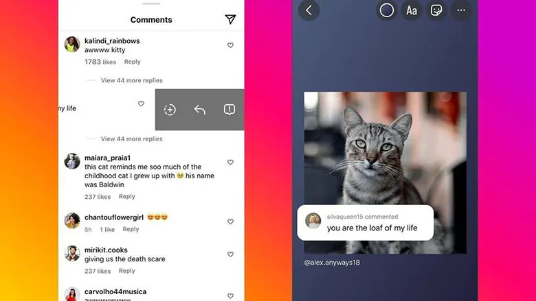 Instagram'a Yeni Özellik: Yorumları Hikayeye Taşıma! Instagram'a Yeni Özellik: Yorumları Hikayeye Taşıma!