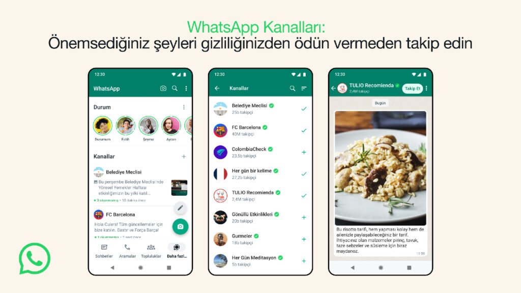 WhatsApp, Yeni "Kanallar" Özelliği ile Sosyal Medya Platformlarına Meydan Okuyacak! WhatsApp, Yeni "Kanallar" Özelliği ile Sosyal Medya Platformlarına Meydan Okuyacak!