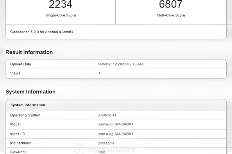 Snapdragon Destekli Samsung Galaxy S24 Ultra Geekbench'te Göründü Snapdragon Destekli Samsung Galaxy S24 Ultra Geekbench'te Göründü