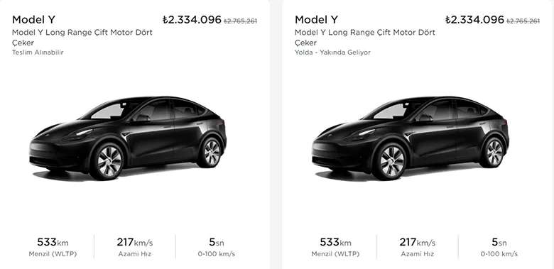 Tesla, Model Y Fiyatını Düşürdü! 431 Bin TL İndirim Var! Tesla, Model Y Fiyatını Düşürdü! 431 Bin TL İndirim Var!