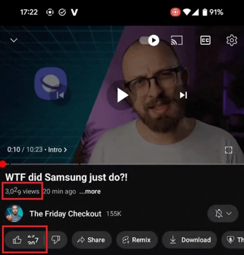 YouTube, İzlenme ve Beğeni Sayılarını Anlık Gösterecek YouTube, İzlenme ve Beğeni Sayılarını Anlık Gösterecek