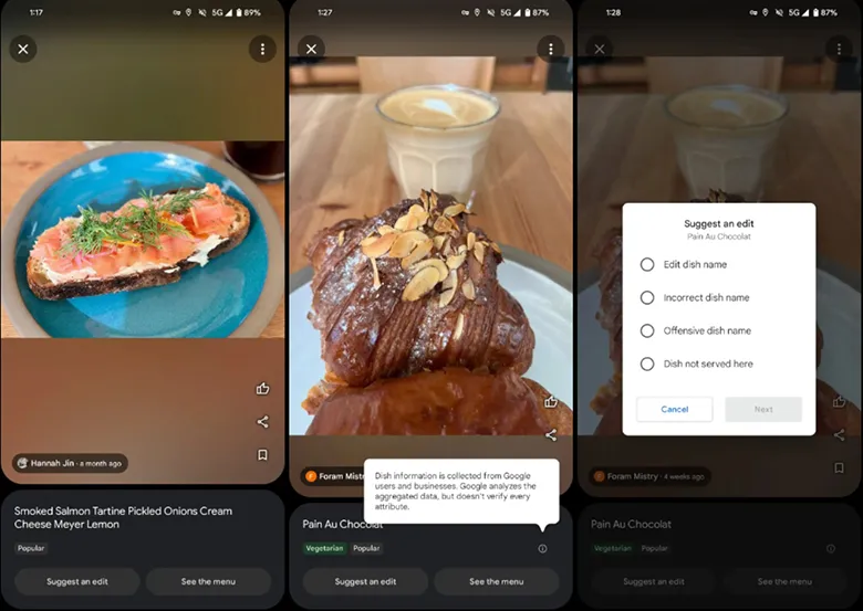 Google Haritalar, Restoran Menülerindeki Yemeklerin Gerçekte Nasıl Gözüktüğünü Gösterecek Google Haritalar, Restoran Menülerindeki Yemeklerin Gerçekte Nasıl Gözüktüğünü Gösterecek