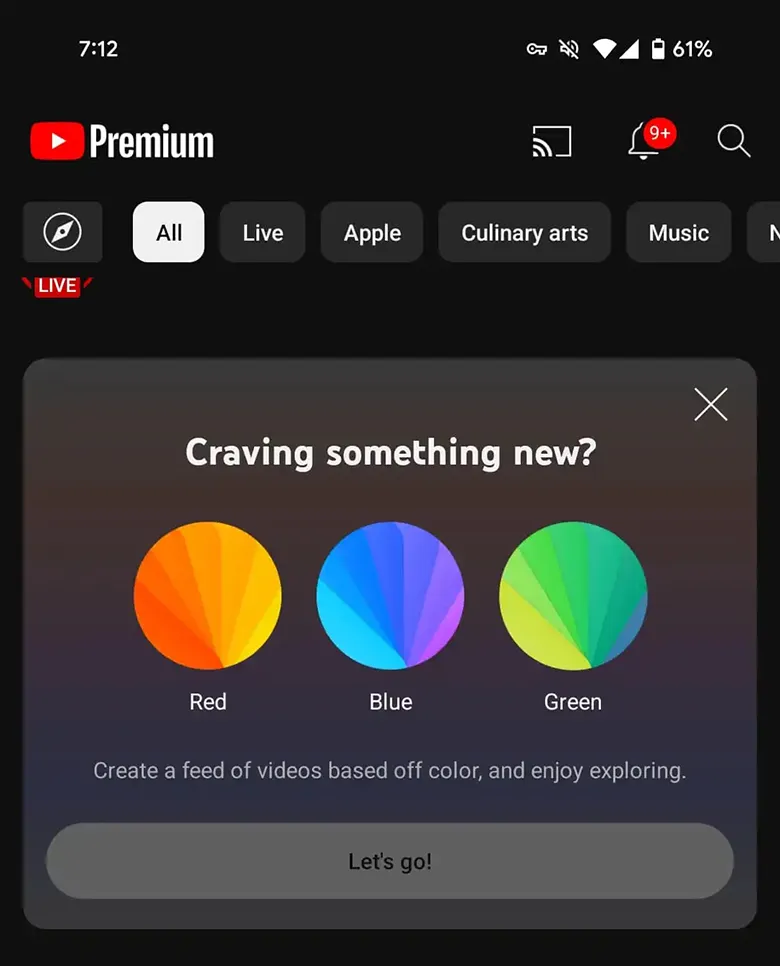 YouTube, Seçtiğiniz Renge Göre Video Önerecek! YouTube, Seçtiğiniz Renge Göre Video Önerecek!