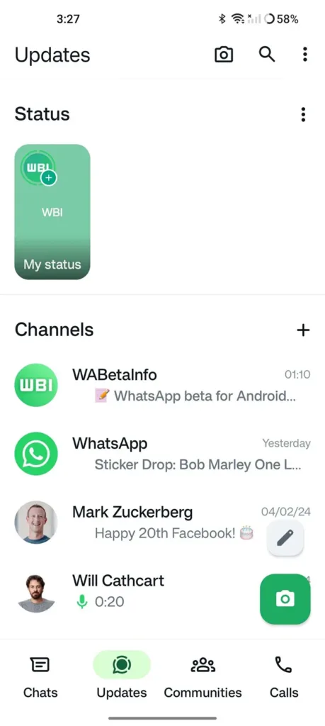 WhatsApp, Durum Sayfası Tasarımını Değiştiriyor WhatsApp, Durum Sayfası Tasarımını Değiştiriyor