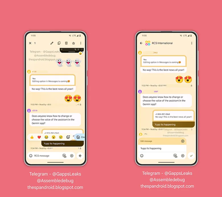 Google Mesajlar Yakında Mesaj Düzenleme Seçeneğine Sahip Olacak Google Mesajlar Yakında Mesaj Düzenleme Seçeneğine Sahip Olacak