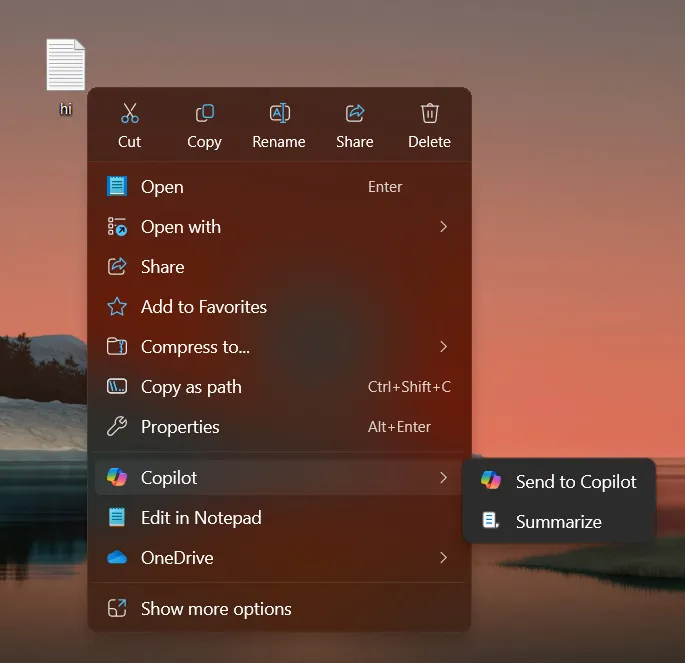 Windows 11'de Bulunan Copilot'a Sağ Tık Özelliği Geliyor: Anında Özetleme Yeteneği! Windows 11'de Bulunan Copilot'a Sağ Tık Özelliği Geliyor: Anında Özetleme Yeteneği!